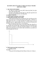 HỆ THỐNG PHẢN ỨNG KHUẤY TRỘN GIÁN ĐOẠN VỚI ĐIỀU KIỆN ĐẲNG NHIỆT