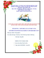 CUỘC THI VẬN DỤNG KIẾN THỨC LIÊN MÔN ĐỂ GIẢI QUYẾT TÌNH HUỐNG THỰC TIỄN DÀNH CHO HỌC SINH TRUNG HỌC GIỚI THIỆU SẢN XUẤT ĐIỆN NĂNG GIẢI THÍCH VÌ SAO PHẢI SỬ DỤNG HỢP LÍ VÀ TIẾT KIỆM ĐIỆN NĂNG,