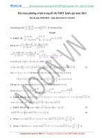 6 hướng làm câu PT đề THPT QG 2015