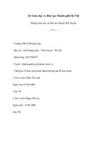 CUỘC THI VẬN DỤNG KIẾN THỨC LIÊN MÔN ĐỂ GIẢI QUYẾT TÌNH HUỐNG THỰC TIỄN DÀNH CHO HỌC SINH TRUNG HỌC- Tìm lại sự trong lành cho Làng nghề truyền thống TòHe duy nhất ở Việt Nam