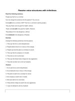 Passive voice structures with infinitives