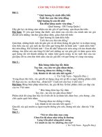 CẢM THỤ VĂN Ở TIỂU HỌC