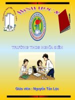 Bài giảng ôn tập chương I hình học 8