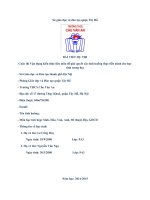 van dụng kiến thức liên môn để giải quyết tình huống thực tế ô nhiễm rác thải và bảo vệ môi trường