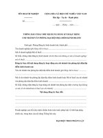 Thông báo thay đổi đăng ký hoạt động tại một điểm kinh doanh