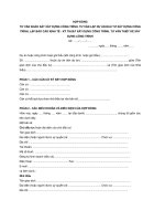 HỢP ĐỒNG MỘT SỐ CÔNG VIỆC TƯ VẤN XÂY DỰNG