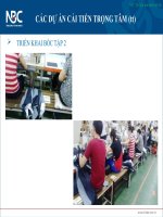 CÁC DỰ ÁN CẢI TIẾN TRỌNG TÂM -FILE TRÌNH BÀY DỰ ÁN CẢI TIẾN CHUYỀN MAY KHU V