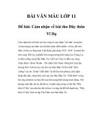 Cảm nhận về bài thơ Đây thôn Vĩ Dạ