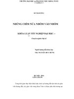 Khóa luận tốt nghiệp toán Nhúng chìm nửa nhóm vào nhóm