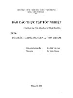 Báo cáo thực tập tốt nghiệp  PTIT  BỘ KHUẾCH ĐẠI QUANG SỢI PHA TRỘN ERBIUM