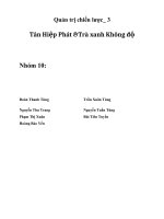 10 nhân tố kinh doanh ảnh hưởng đến hoạt động sản xuất kinh doanh của tân Hiệp Phát