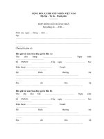 Hợp đồng gửi giữ tài sản