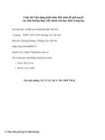 Cuộc thi vận dụng kiến thức liên môn để giải quyết các tình huống thực tiễn chủ đề xử lý pin ác quy phế thải