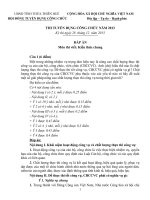 đề thi và đáp án kỳ thi công chức năm 2013 tỉnh thừa thiên huế tất cả các ngành