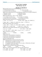 Bài tập trắc nghiệm hóa 10 HK2