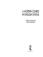 a modern course in english syntax