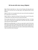 Đề thi môn Kiến thức chung (180phút)