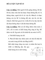 ĐỀ  LUYỆN TẬP VẬT LÝ SỐ  15