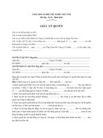 Giấy ủy quyền ký giấy tờ