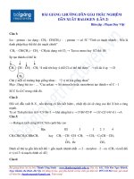 Hướng dẫn giải trắc nghiệm dẫn xuất halogen