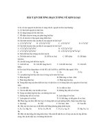 Bài tập chương đại cương về kim loại