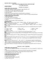 Đề cương ôn tập học kì I lớp 11 hóa học