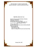 vận dụng kiến thức liên môn giải quyết tình huống thực tiễn tình trạng ô nhiễm nguồn nước trên sông ngòi việt nam