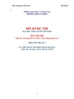 hồ sơ dự thi dạy học theo chủ đề tích hợp môn mỹ thuật 7 dạy học tích hợp vẽ tranh cuộc sống quanh em