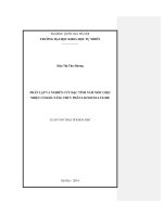 Phân lập và nghiên cứu đặc tính nấm mốc chịu nhiệt có khả năng thủy phân Lignocellulose