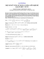 sử dụng liên hợp giải PT, BPT vô tỉ