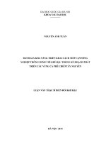 Đánh giá khả năng triển khai cách tiếp cận nông nghiệp thông minh với khí hậu trong kế hoạch phát triển các vùng cà phê chè ở Tây Nguyên