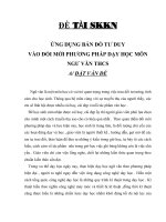 ỨNG DỤNG BẢN ĐỒ TƯ DUY  VÀO ĐỔI MỚI PHƯƠNG PHÁP DẠY HỌC MÔN NGƯ VĂN THCS