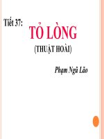 slide bài giảng tỏ lòng của phạm ngũ lão