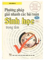 Phương pháp giải nhanh các bài toán sinh học trọng tâm
