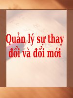 Trình bày nội dung một sự thay đổi được khởi xướng trong một tổ chức