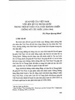 Báo cáo Quan hệ giữa Việt Nam với Liên Xô và Trung Quốc trong thời kỳ đầu của cuộc kháng chiến chống Mỹ cứu nước (1954-1964)