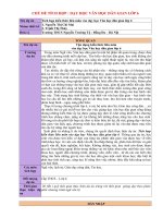 Tích hợp kiến thức liên môn vào dạy học văn học dân gian lớp 6