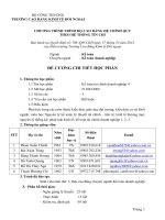 Đề cương chi tiết học phần: Kế toán tài chính doanh nghiệp học phần 4 (bậc cao đẳng)