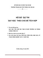 giáo án tích hợp liên môn bài bảo vệ môi trường và phòng chống thiên tai