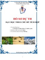 bài dự thi dạy học the chủ đề tích hợp liên môn bài cảnh quan đới nóng và đới lạnh