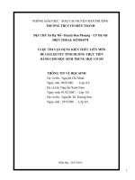 vận dụng kién thức liên môn giải quyết tình huống thực tiễn cần làm gì để thực hiện tốt cuộc vận động không hút thuốc lá