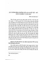 Báo cáo Quá trình bình thường hóa quan hệ Việt - Mỹ kinh nghiệm và bài học