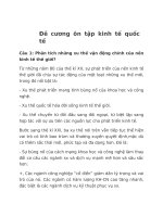 Đề cương ôn tập kinh tế quốc tế