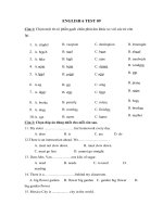 ENGLISH 6 TEST 09