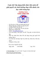 Tên tình huống giải quyết vấn đề ứng phó với biến đổi khí hậu