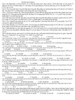 Bài tập ancol - phenol