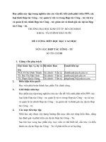 Đề cương môn học bậc cao học: Hợp tác công tư