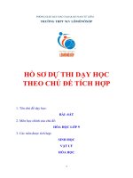 bài dự thi dạy học theo chủ đề tích hợp liên môn bài sắt