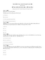 1 số đề thi thử thpt quốc gia môn hóa học with keys