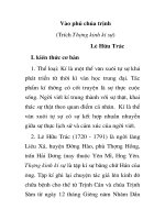 ÔN THI TP VÀO PHỦ CHÚA TRỊNH